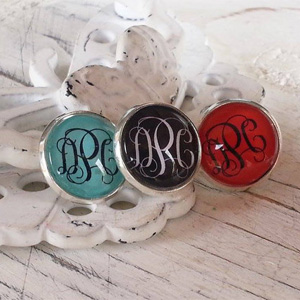Monogrammed Earrings- $10 with Free Shipping