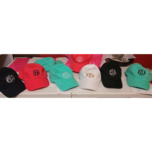 Ladies Monogrammed Baseball Cap- $14 with Free Shipping