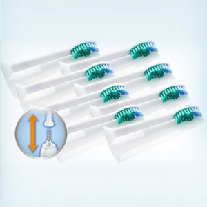 8-Pack of Philips Sonicare-Compatible Replacement Toothbrush Heads- $12 with Free Shipping
