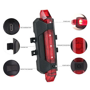 Rechargeable Bike Tail Light - 2 Pack - $13 with FREE Shipping!