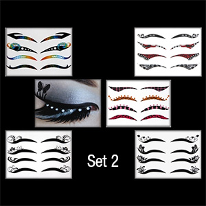20 Body Art Party Eye Liner Temporary Tattoos - Choose From 2 Different Sets - $10 with FREE Shipping!